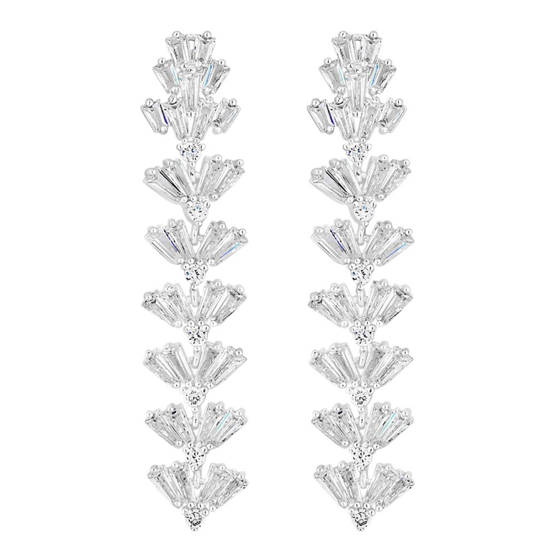 Jon Richard - Iris Cubic Zirconia Baguette Long Drop Earrings Review