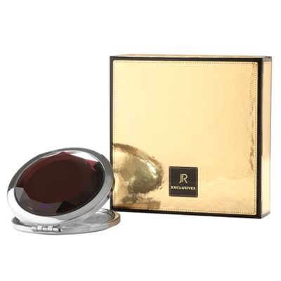 Purple Facet Stone Compact Mirror