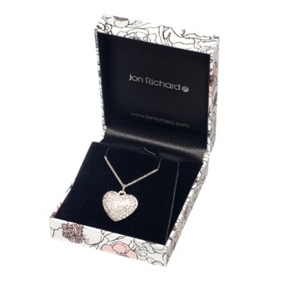 Pave Crystal Heart Pendant