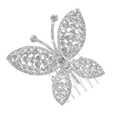 Crystal Butterfly Comb