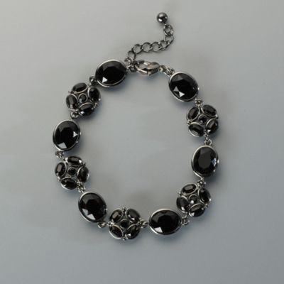 Jet Geometric Bracelet