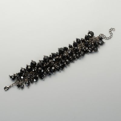 Jet Cluster Bracelet