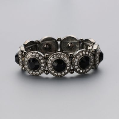 Faceted Stone Stretch Bracelet