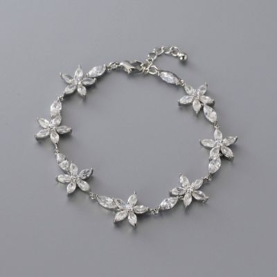 CZ Flower Bracelet