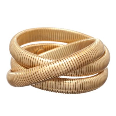 Gold Snake Wrap Around Bangle