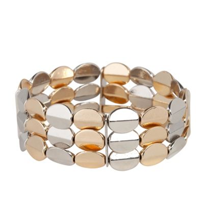 Two Tone Pebble Illusion Bracelet