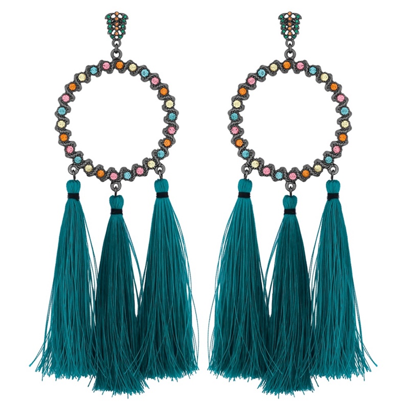 Mood - Multi Colour Hoop Tassel Earrings Review