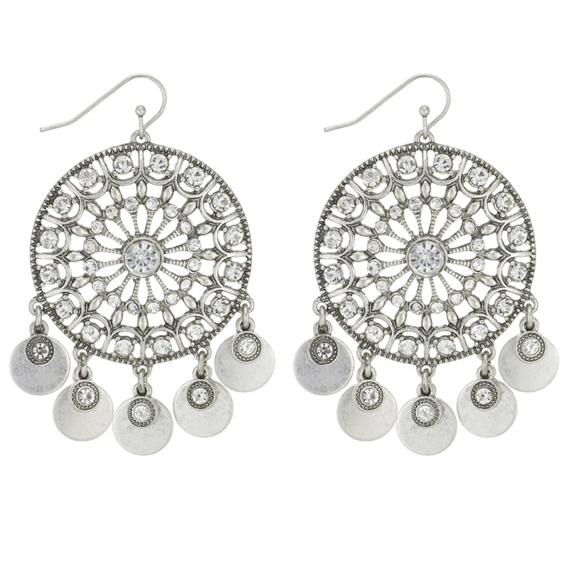 Mood - Crystal Disc Drop Earrings Review