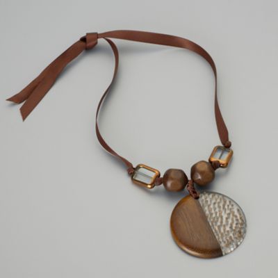 Wood Disc Necklace