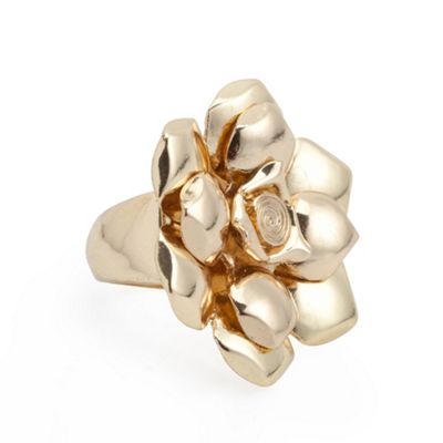 Gold Metal Flower Ring