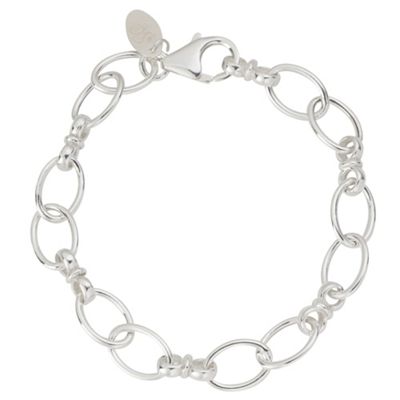 Simply Silver Sterling Silver Charm Bracelet