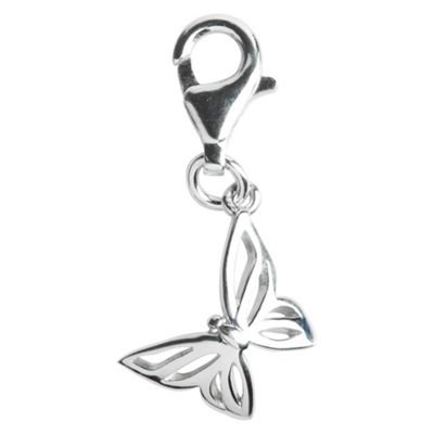 Simply Silver Sterling Silver Butterfly Charm
