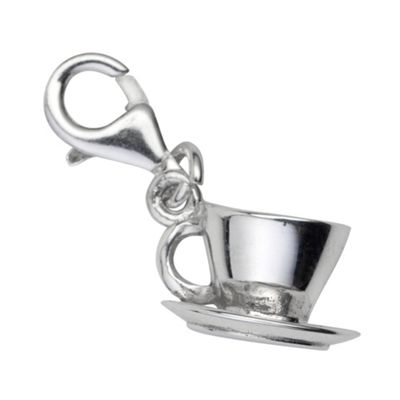 Simply Silver Sterling Silver Cup And Saucer Charm