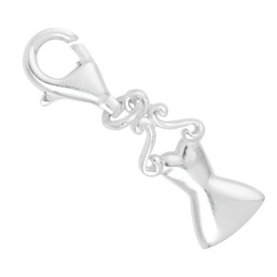 Stylish mannequin sterling silver charm