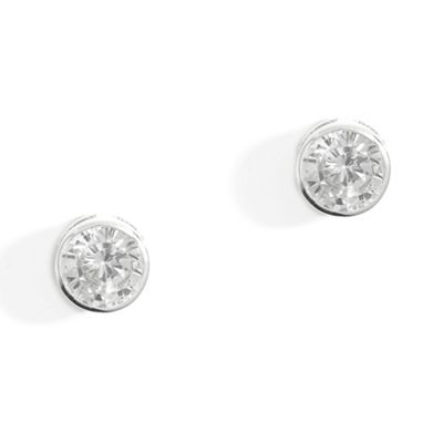 Simply Silver Sterling Silver Large Cubic Zirconia Stud Earring
