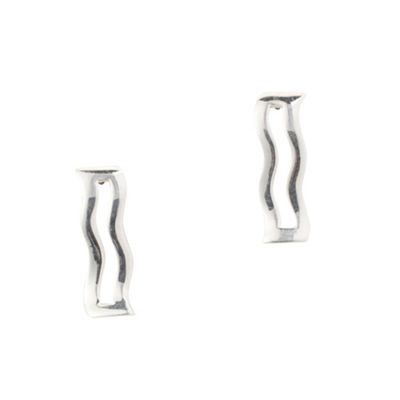 Simply Silver Sterling Silver Wiggle Earring