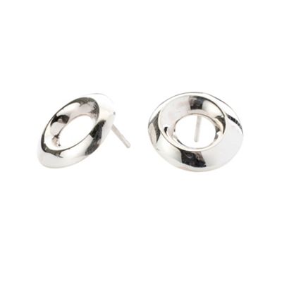 Simply Silver Sterling Silver Circle Studs