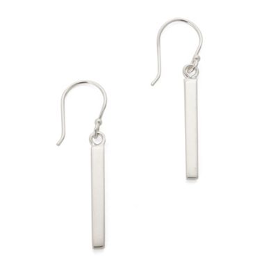 Simply Silver Sterling Silver Bar Earring