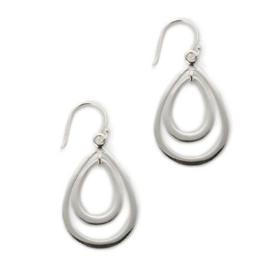 Simply Silver Sterling Silver Double Teardrop Earring