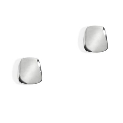 Simply Silver Sterling Silver Irregular Square Earring