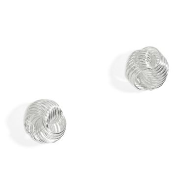 Simply Silver Sterling Silver Knot Earring