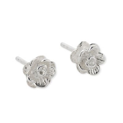 Simply Silver Sterling Silver Flower Earring