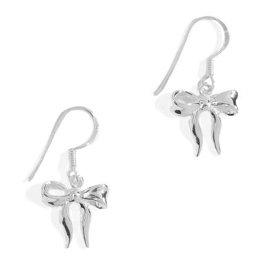 Simply Silver Sterling Silver Bow Earring