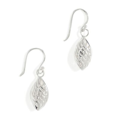 Simply Silver Sterling Silver Twisted Marquis Earring