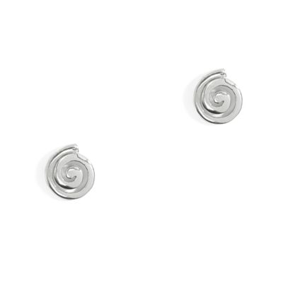 Simply Silver Sterling Silver Swirl Stud Earring