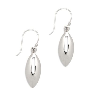 Simply Silver Sterling Silver Oval Cutout Earrings