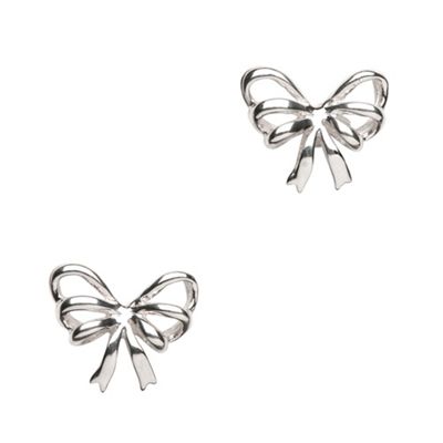 Simply Silver Sterling Silver Bow Stud Earring