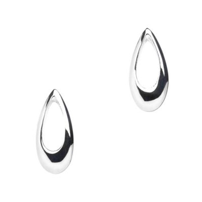 Simply Silver Sterling Silver Teardrop Cutout Earring