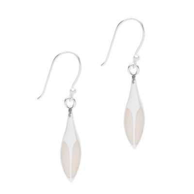 Sterling Silver Mother Of Pearl Drop Earrings