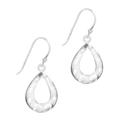 Simply Silver Sterling Silver Open Teardrop Earrings