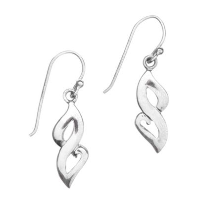Simply Silver Sterling Silver Double Twist Earrings