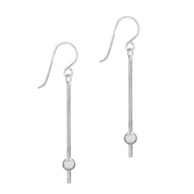 Simply Silver Sterling Silver Ball Drop Earring