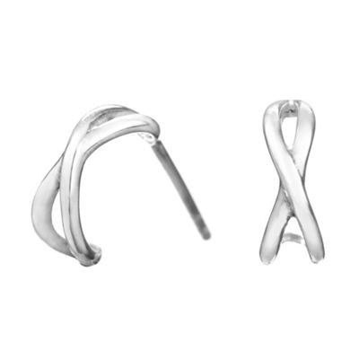 Simply Silver Sterling Silver Twist Earrings