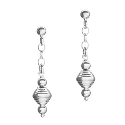 Simply Silver Sterling Silver Lantern Shaped Drop Earrings