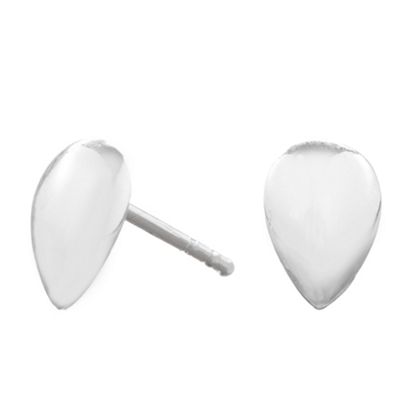 Simply Silver Sterling Silver Polished Peardrop Stud Earrings