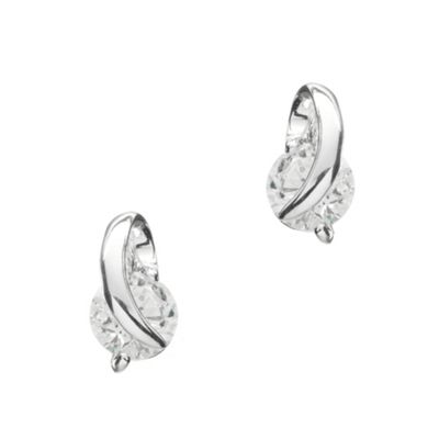 Simply Silver Sterling Silver Cubic Zirconia Twist Stud Earrings