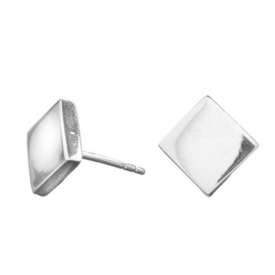 Simply Silver Sterling Silver Square Stud Earrings