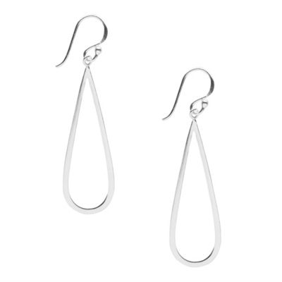 Simply Silver Sterling Silver Long Open Teardrop Earring