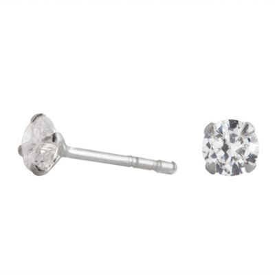 Simply Silver Sterling Silver Cubic Zirconia Stud Earring