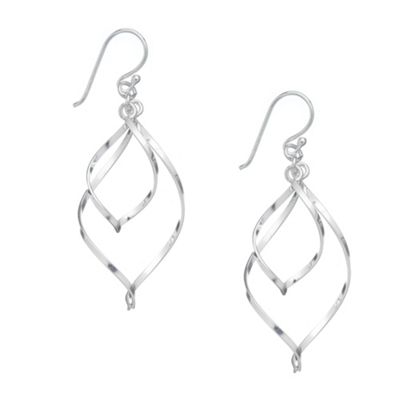 Simply Silver Sterling Silver Multi Twist Drop Earrings