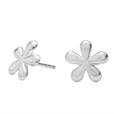 Simply Silver Sterling Silver Flower Stud Earring