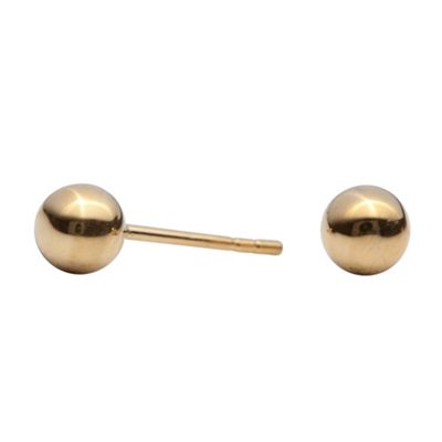 Simply Silver Gold Plated Sterling Silver Ball Stud Earrings