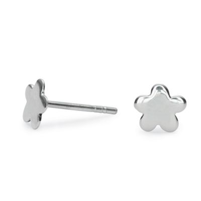 Simply Silver Sterling Silver Flower Stud