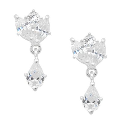 Simply Silver Sterling Silver Cubic Zirconia Elegant Peardrop