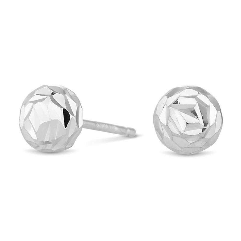 Simply Silver - Sterling Silver Diamond Cut Stud Earrings Review