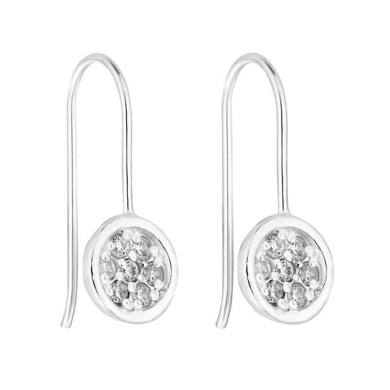 Simply Silver - Sterling Silver Pave Drop Earrings Review